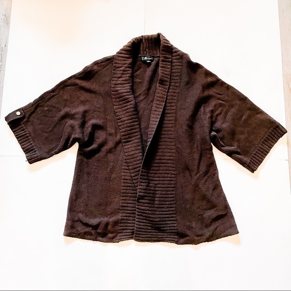 AB Studio Brown Cardigan SZ-XL - Picture 1 of 10